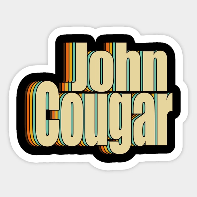 John Cougar Sticker by DESKPOP PODCAST